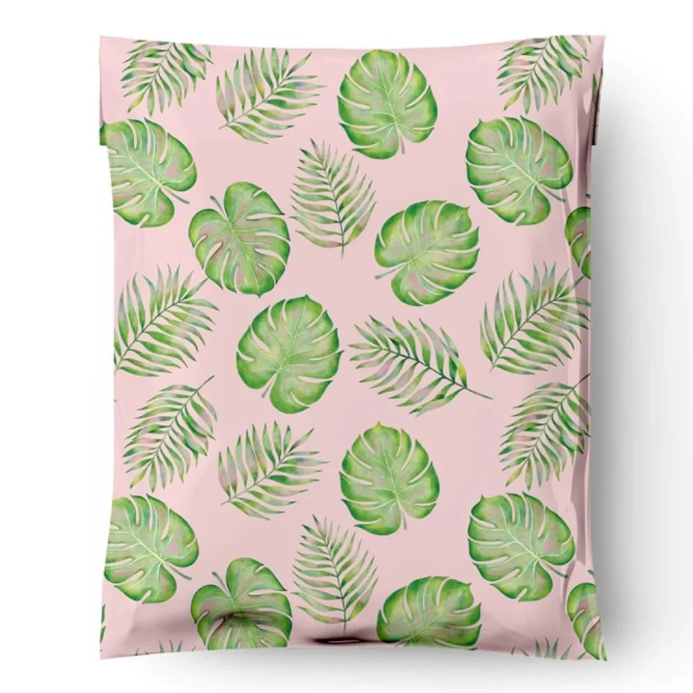 50 10X13 Poly Mailers Palm Leaves, Shipping Envelopes PRICE IS FIRM - Picture 6 of 12